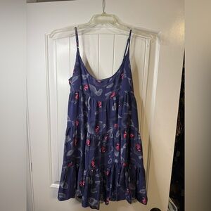 Rebecca Minkoff Navy Tiered Ruffle Mini Dress | Size 6